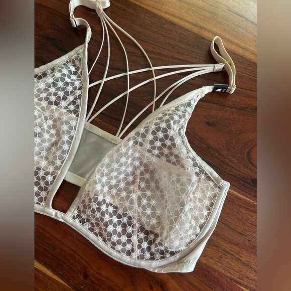 NWOT Victoria's Secret Luxe Starburst Unlined Plunge Bra Read - Picture 5 of 10